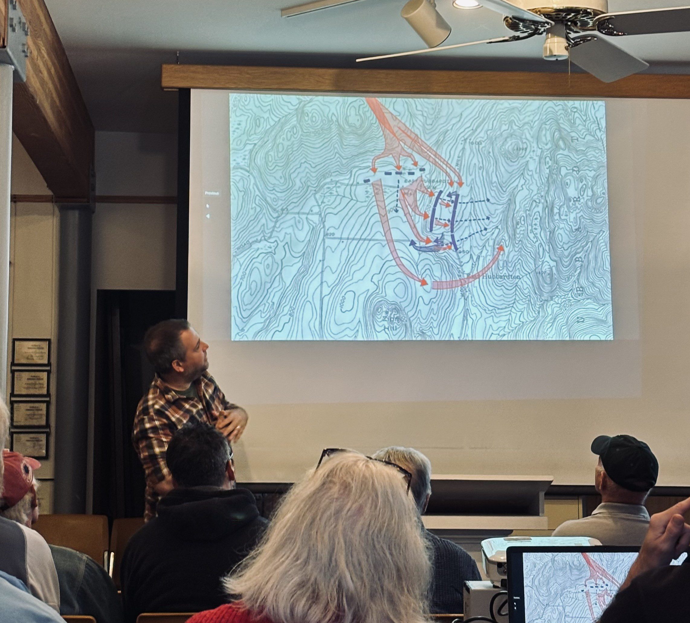 Skyler Bailey presenting at the November 4th Annual Meeting